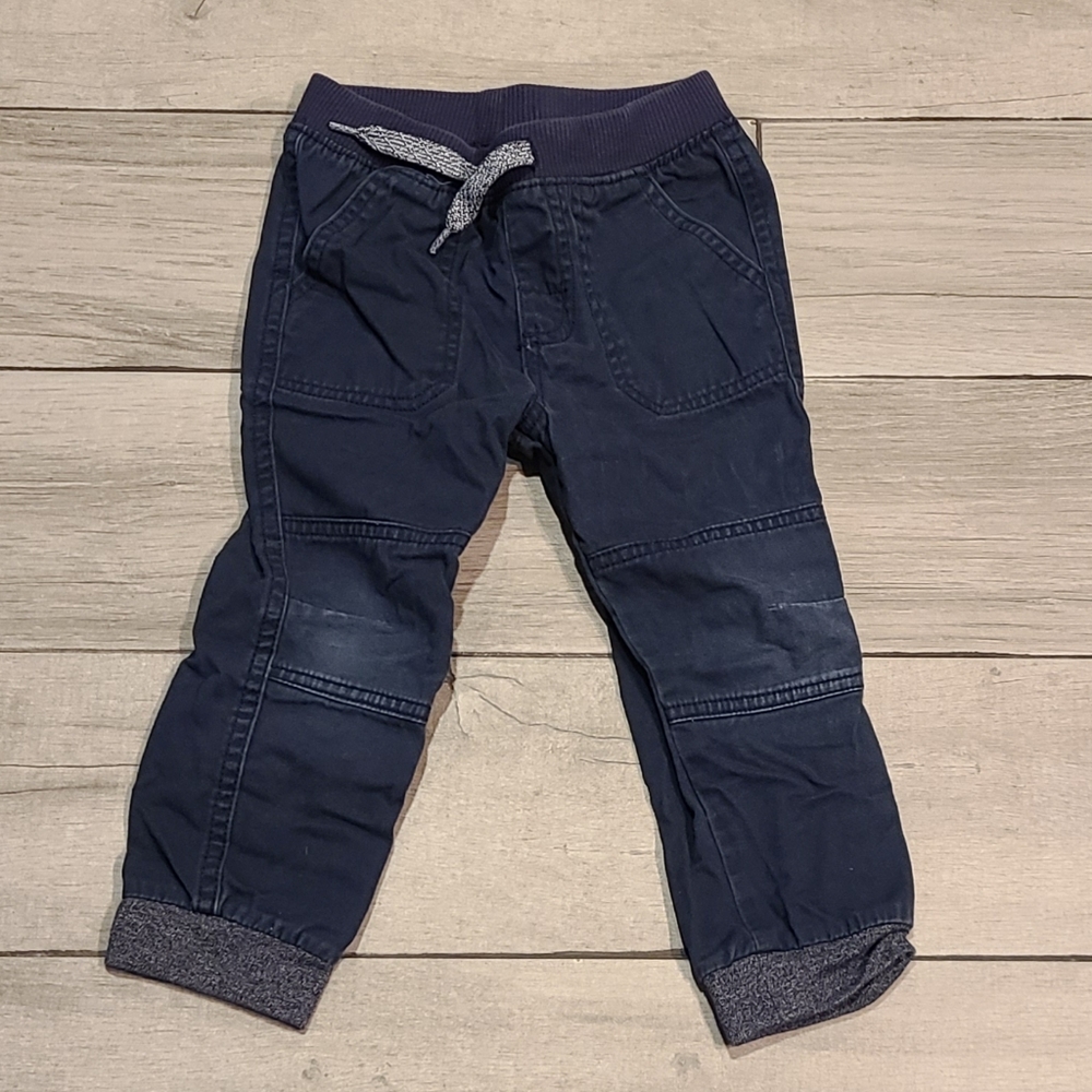 🦔wonderkids Boys navy khaki joggers Pants 🌻